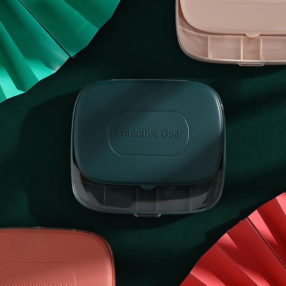 SOMEDAYZL Hộp Đựng Thuốc Mini 6 Ngăn Cao Cấp Tiện Dụng