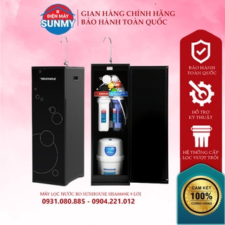 Máy lọc nước RO SUNHOUSE SHA8889K 9 lõi van điện từ công suất lọc 15l/h - Điện máy Sunmy- Bảo hành chính hãng