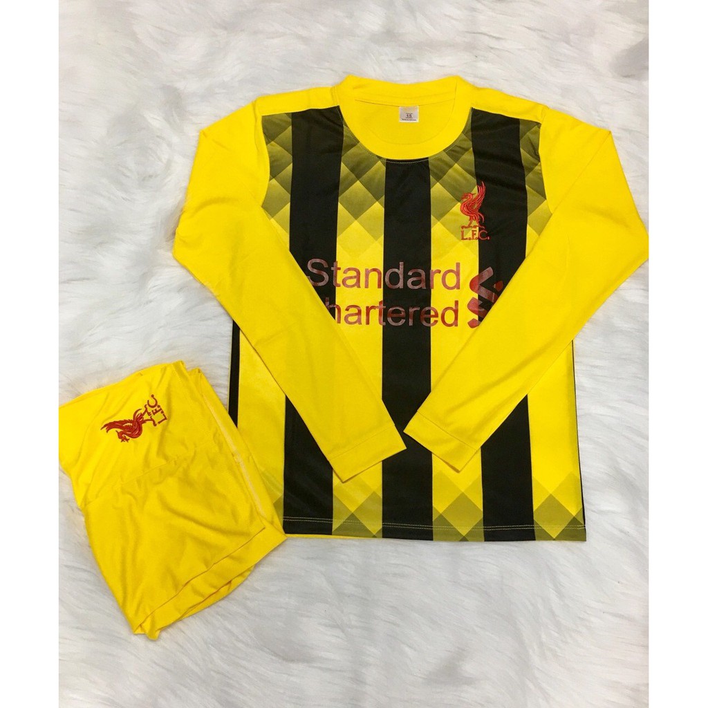 Bộ đồ đá banh  CLB LIVERPOOL -  Vàng - Mùa giải mới 2019 - Vải thun lạnh xịn