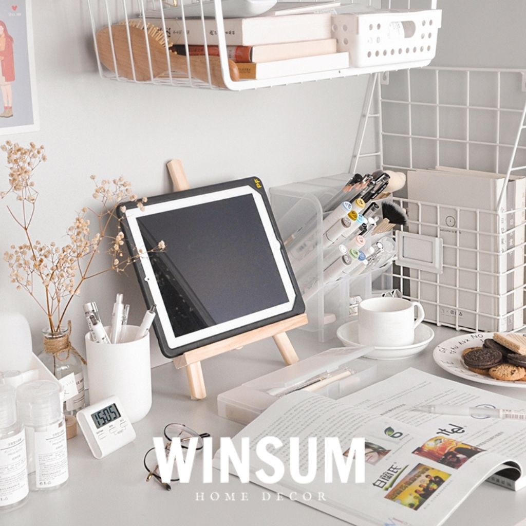 Giá đỡ bảng ghim, ipad, s ách,...để bàn bằng gỗ- winsum.decor