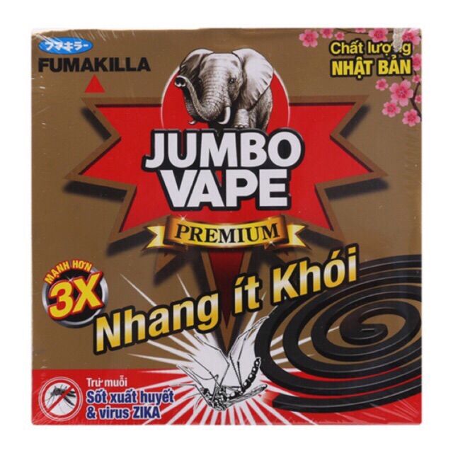 Nhang muỗi Jumbo Ít khói Cao Cấp ( tặng thêm 2 khoang )