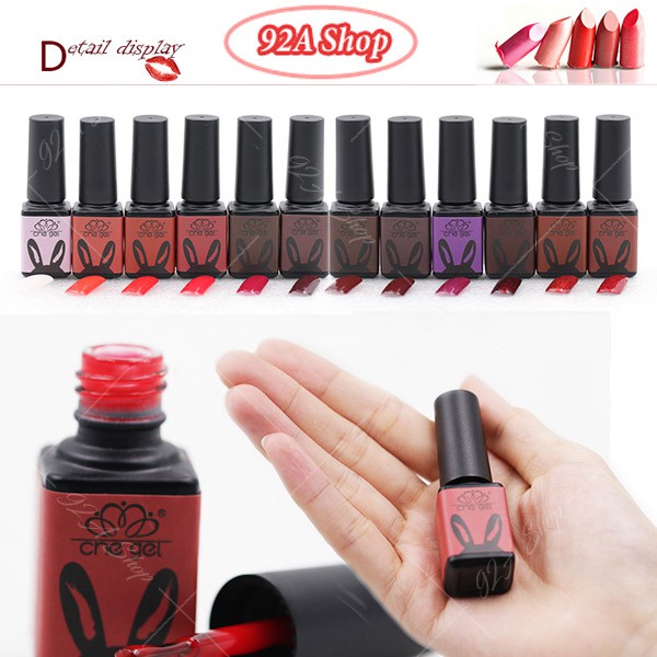 SƠN MÓNG TAY CHE GEL TÔNG VANG ĐỎ SÁNG BÓNG BỀN ĐẸP MS-RD
