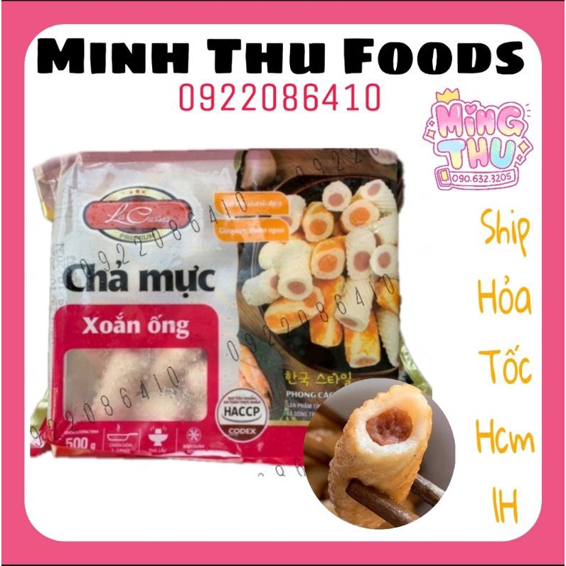 Chả mực xoắn ống 500g Lacusina