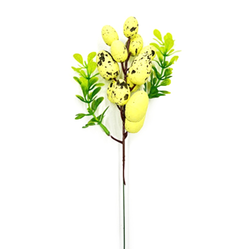 Nhánh Cây Nhân Tạo Bằng Xốp DIY Hình Trứng Phục Sinh Nhiều Màu Sắc Trang Trí Nhà Cửa