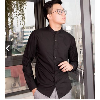 Áo Sơ Mi Cổ Tàu Body Nam Trẻ Trung Lịch Lãm