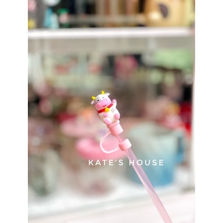 Ống hút & nút đậy chắn bụi siêu cute