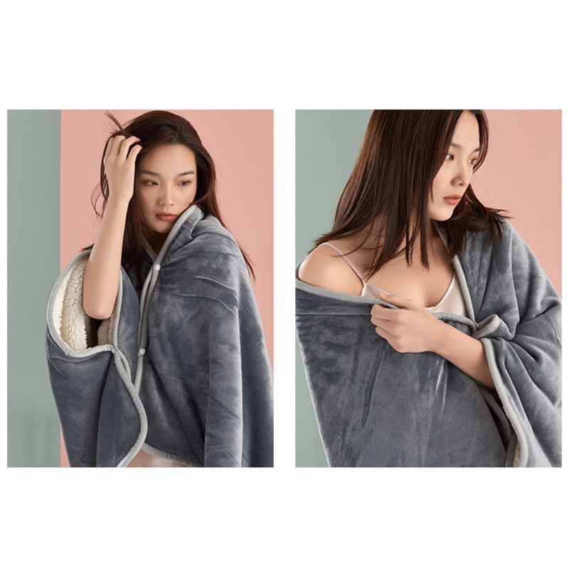 Khăn Choàng Hai Lớp Dày Dặn Giữ Ấm Mùa Đông Cho Nữ