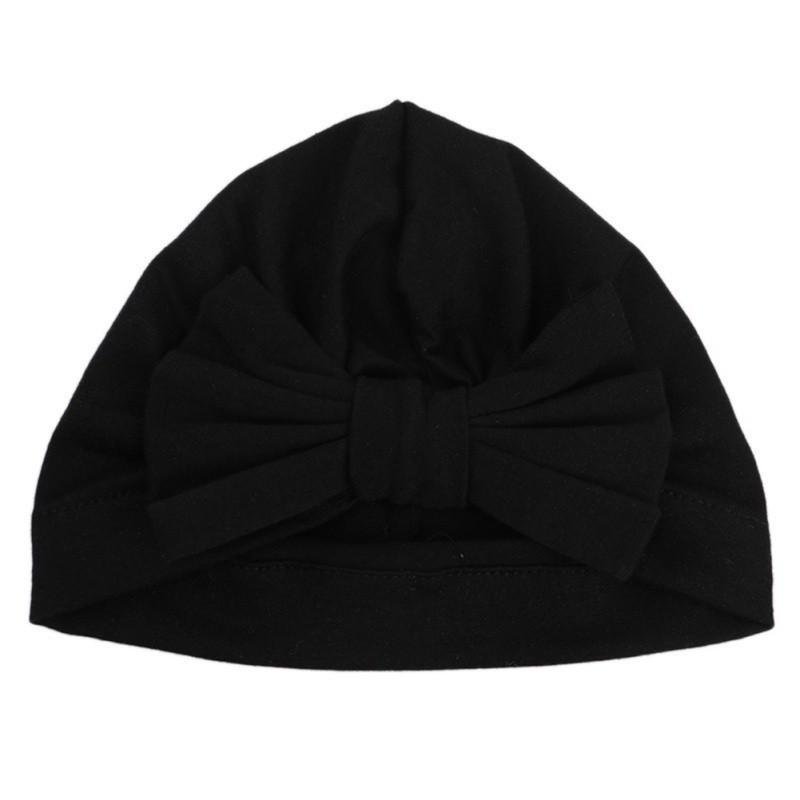 Mũ beanie cotton mềm mại hình nơ cỡ lớn sành điệu dành cho bé gái