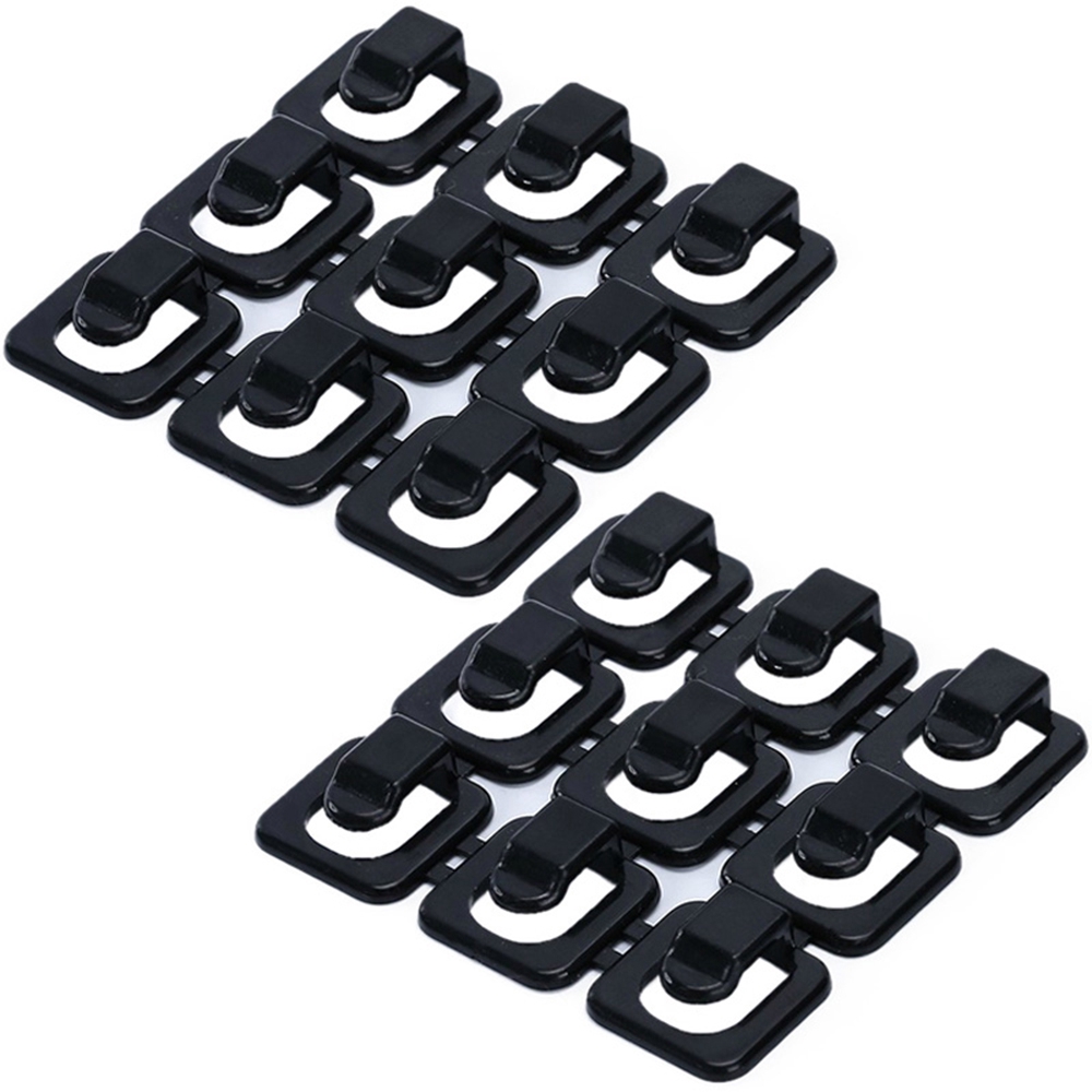 Bộ 18 Kẹp Cố Định Dây Cáp Bằng ABS Tự Dính Tiện Dụng