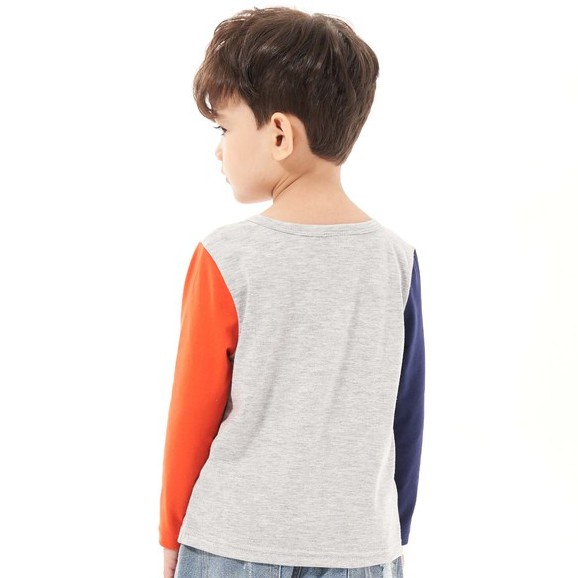 Áo bé trai dài tay chất cotton dày dặn in hình ngộ nghĩnh thời trang thu đông thiết kế  BA13