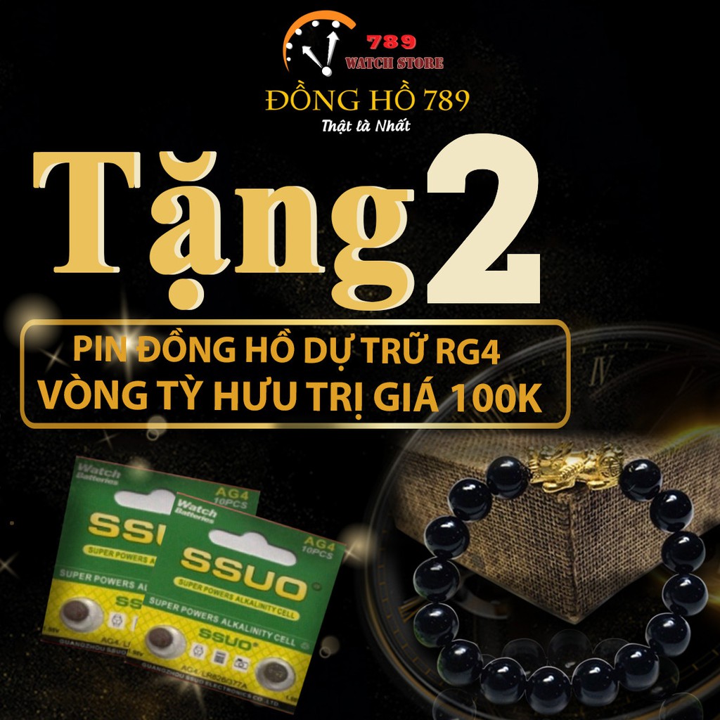 Đồng Hồ NAM 0ME.GA OM065 TRẮNG Chống Xước, Chống Nước - TẶNG 1 Vòng Đá tỳ Hưu + 2 pin AG4 | BigBuy360 - bigbuy360.vn