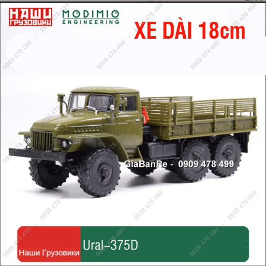 MÔ HÌNH HOÀN THIỆN XE VẬN TẢI QUÂN SỰ URAL 375D TỈ LỆ 1:43 - MODIMIO - 4305.3