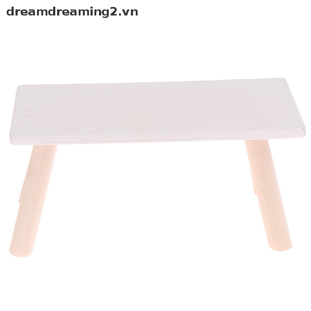 Mô Hình Bàn Trà Bằng Gỗ Trang Trí Nhà Búp Bê