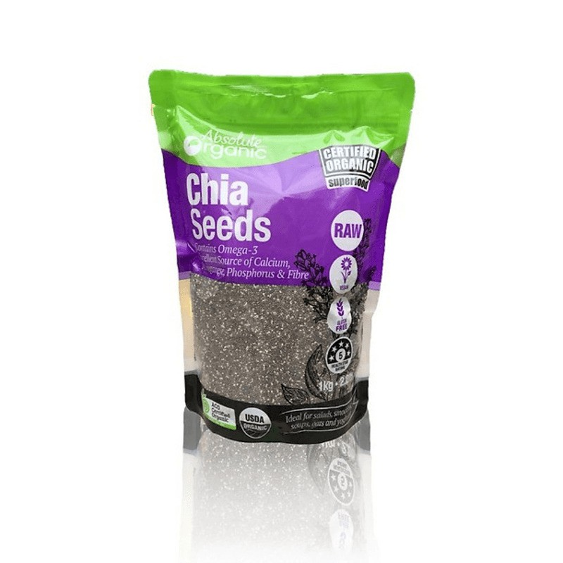 HẠT CHIA SEED ÚC CHÍNH HÃNG 100% CÓ TEM CHỐNG HÀNG GIẢ TÚI 1KG