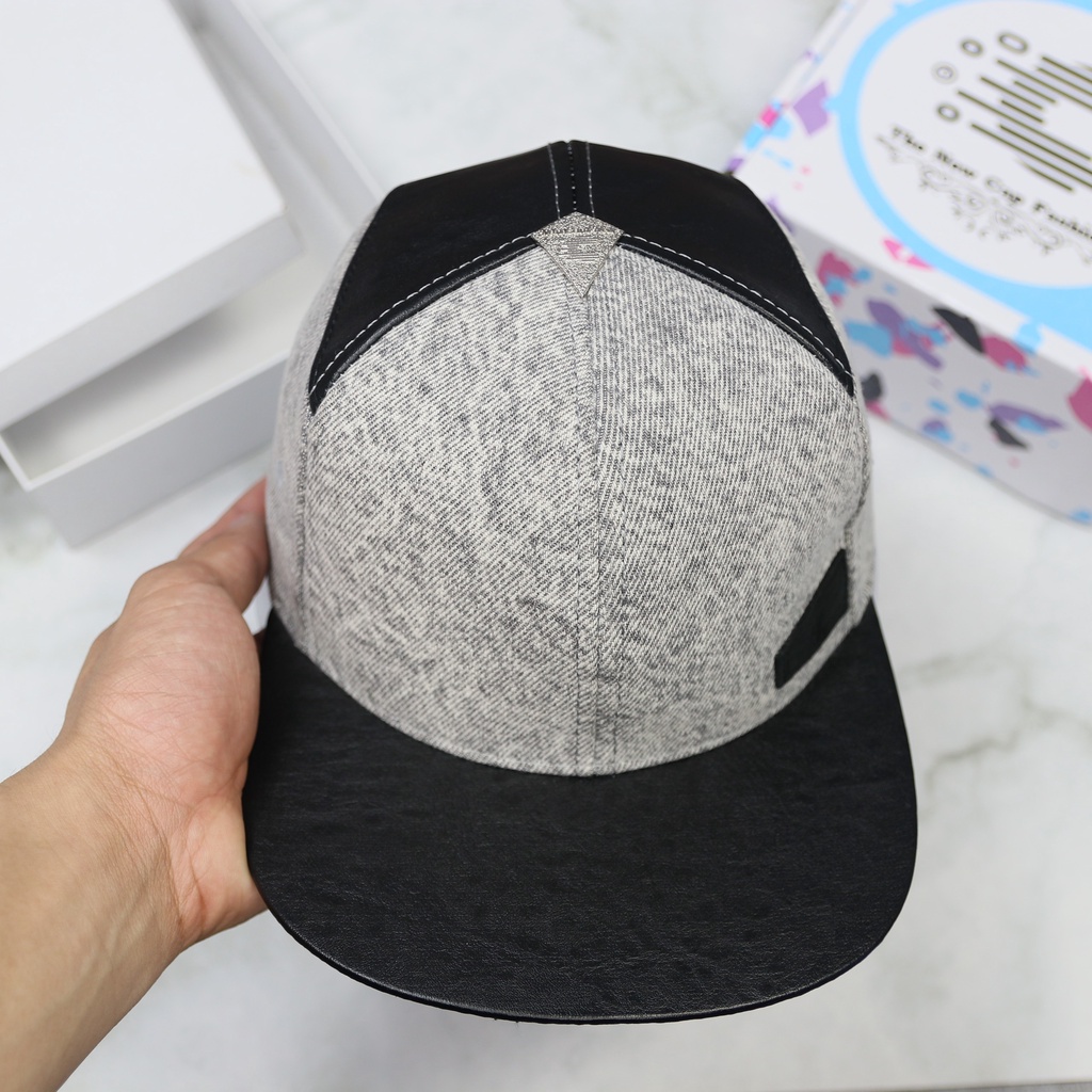 Mũ snapback chính hãng 100% Nón Cam dáng thể thao màu xám
