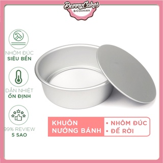 Khuôn Tròn Đế Rời Nhôm Đúc Dùng Để Nướng Bánh Gato, Làm Bông Lan, Chiffon