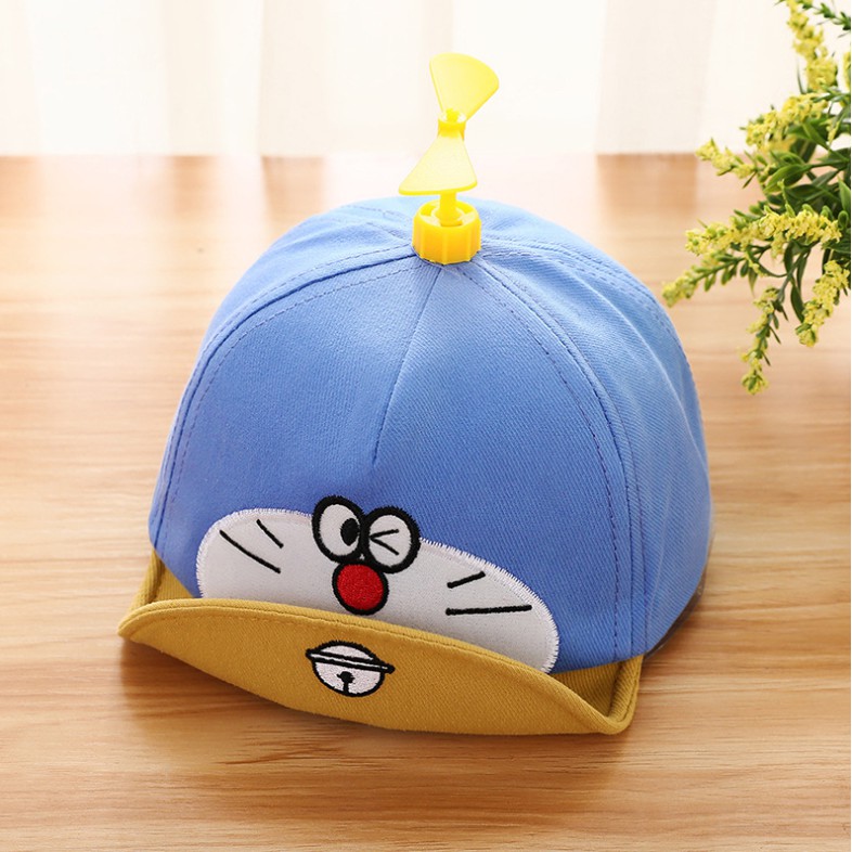 Mũ hoạt hình doraemon có chong chóng - bé 3-12 tháng