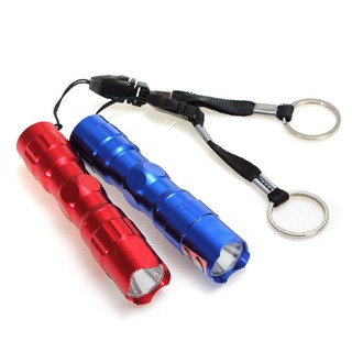 ĐÈN PIN POLICE MINI MÓC KHOÁ 3W ĐÈN LED - NHIỀU MÀU