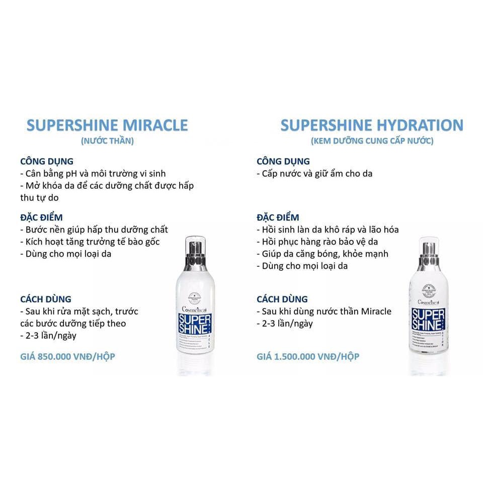 Cosmeheal Supershine Dưỡng Căng Bóng Trắng Sáng Da