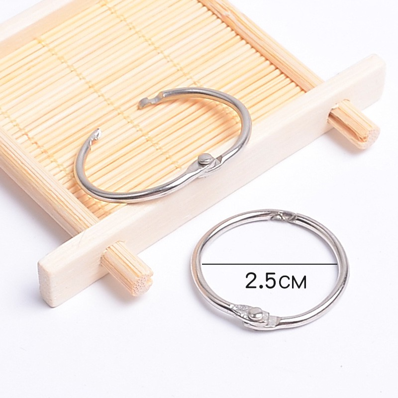 Đủ size 2-8.8cm Khoen tròn Khoen vòng mở inox, làm flashcard,Đóng Gáy Sách - Album - Nhật Kí-Tài Liệu