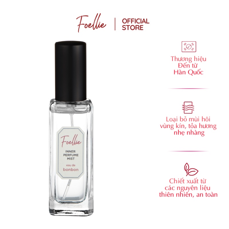 Nước Hoa Vùng Kín Foellie Dạng Xịt Hương Đào 20ml  - Eau de Bonbon Inner Perfume Mist 6200