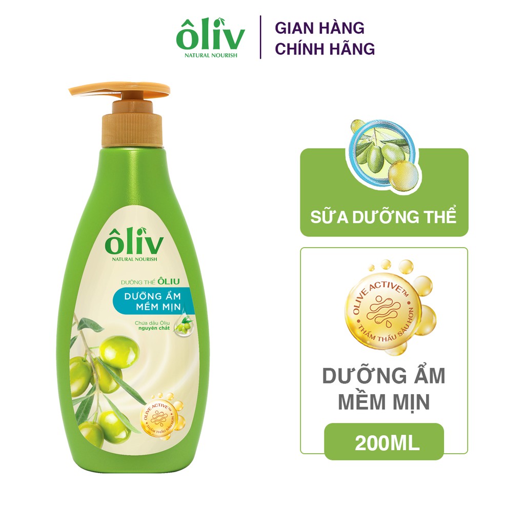 Sữa Dưỡng Thể Oliv Dưỡng Ẩm 200ml | BigBuy360 - bigbuy360.vn