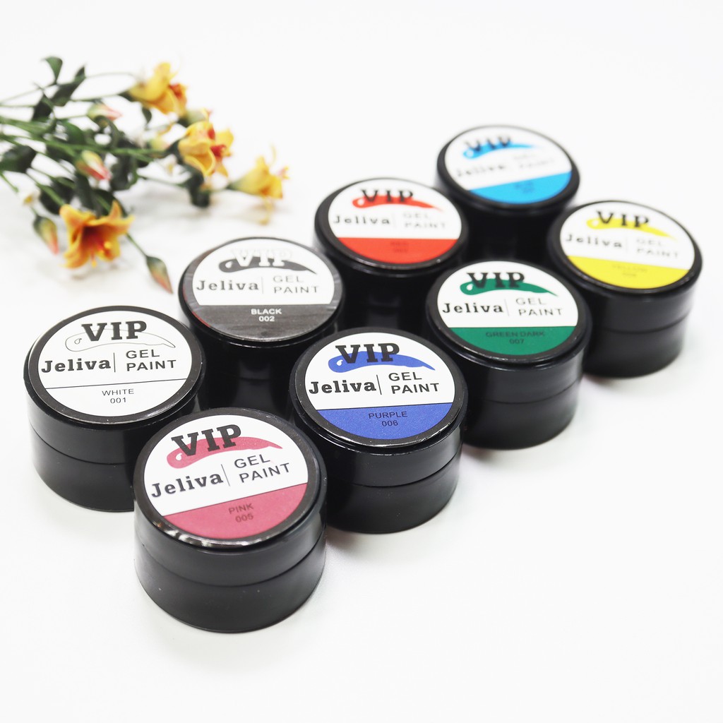 set gel vẽ móng 12 màu siêu đặc Jeliva