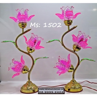 ĐÈN THỜ LED CAO CẤP 1502 CHỮ S (48cm) 1 CẶP