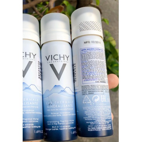 Xịt khoáng dưỡng da Vichy Mineralizing Thermal Water 50ml