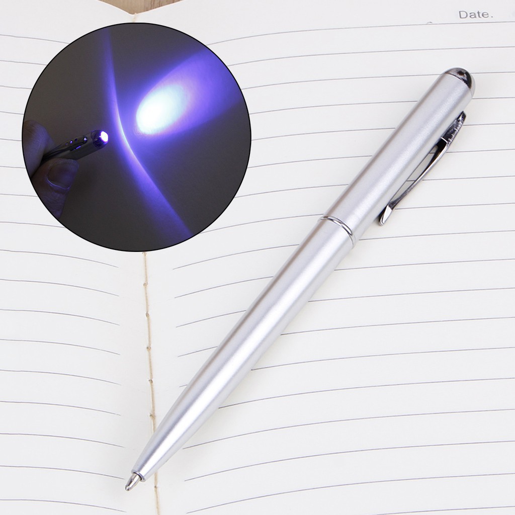 Bút bi có đèn LED UV tàng hình