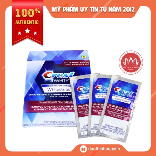 [Set 5 miếng] Crest 3D White Glamorous White Strips