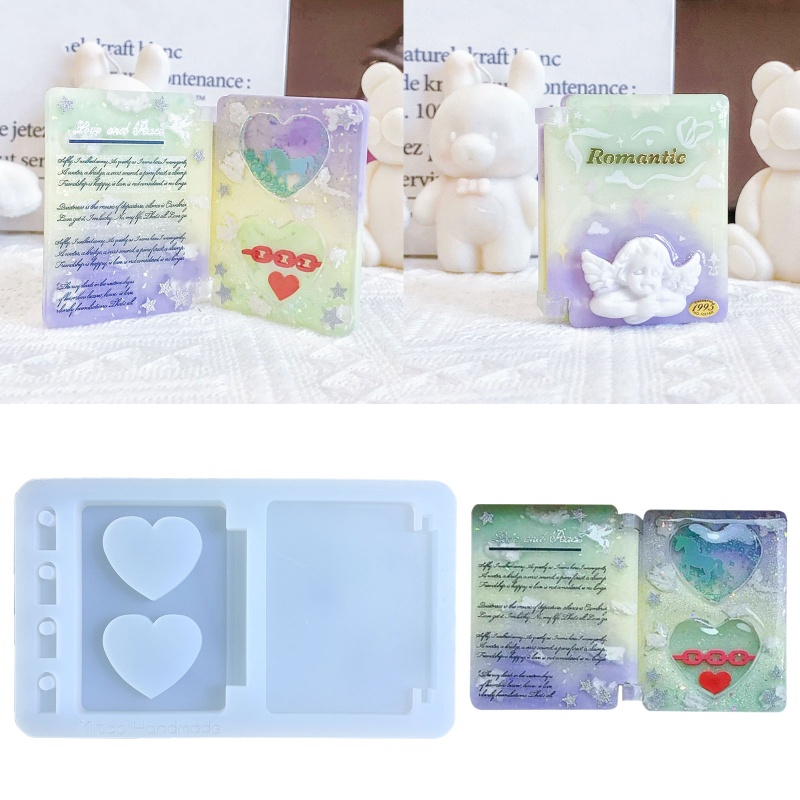 Khuôn Silicone Tạo Hình Cuốn Sách Gấp Gọn DIY