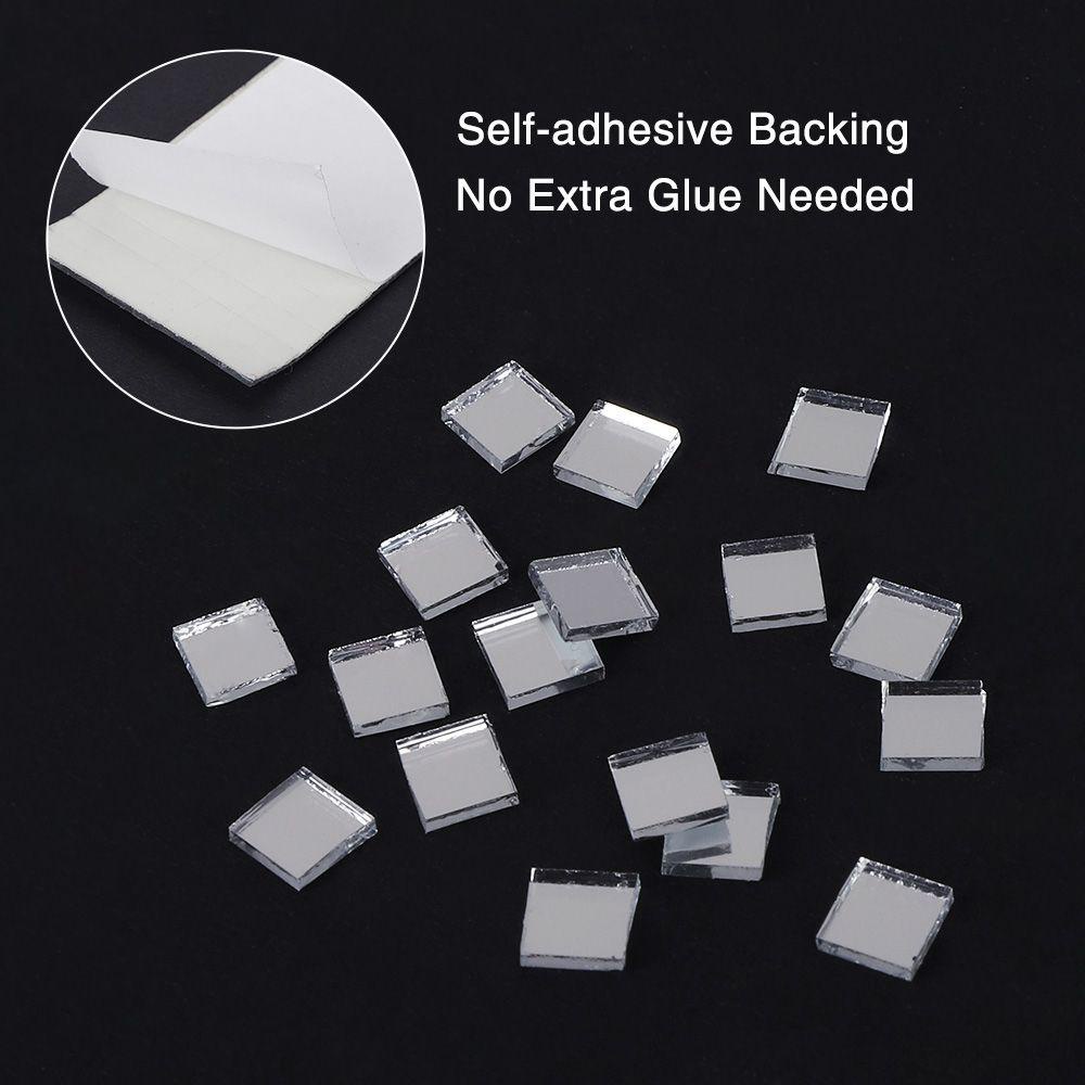 Sticker Gương Dán Tường Hình Vuông Mini 100x4cm DIY