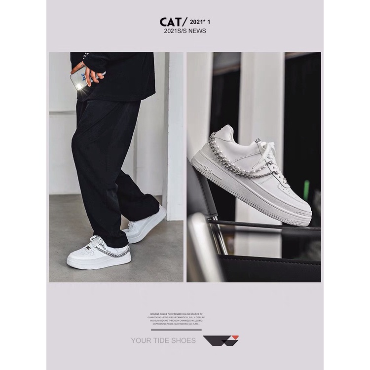 Giày sneakers thể thao phối xích cá tính cho nữ B833