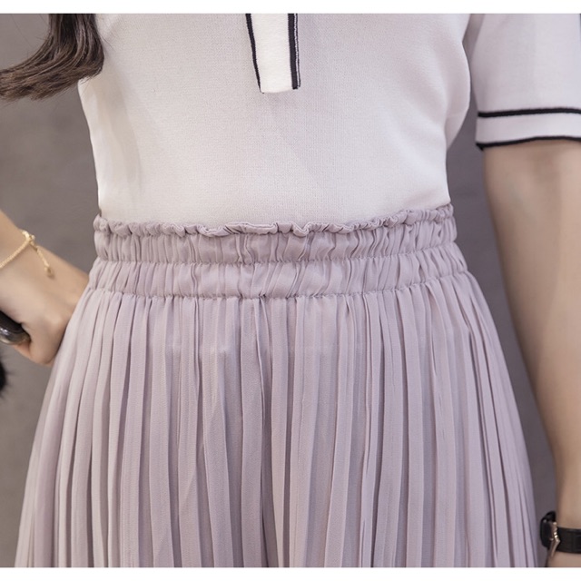 Chân váy dập xếp li nhỏ tùng rộng dài 75Yura store CVXL1T | BigBuy360 - bigbuy360.vn