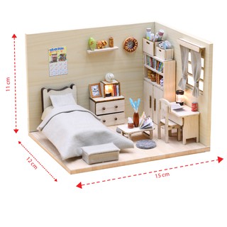 [Nhập mã TOYTIHON Giảm 15%] Mô hình nhà gỗ DIY Việt Nam - Thế Giới Tí Hon - Góc Đà Lạt - VA04