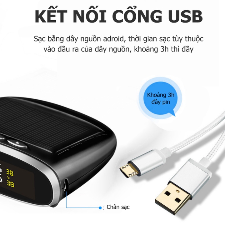 [ Bảo Hành 12 tháng] Cảm biến áp suất lốp van ngoài dành cho ô tô, xe hơi TS03X pin 400mAh, chống nước Ip67