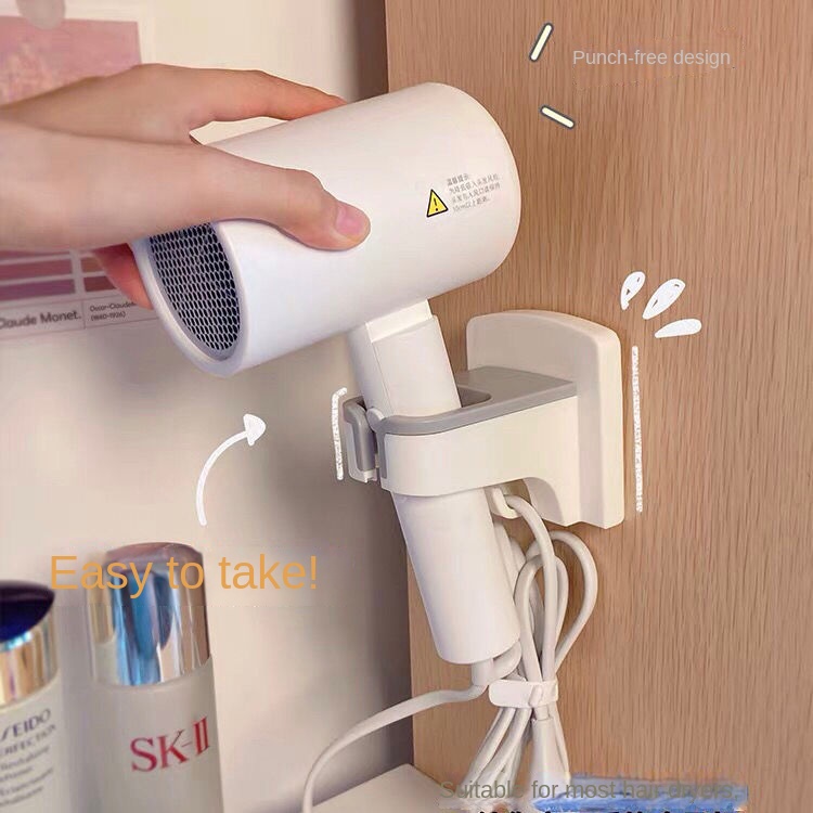 Giá Đỡ Máy Sấy Tóc Gắn Tường Không Cần Đục Lỗ Tiện Dụng Cho Nhà Tắm