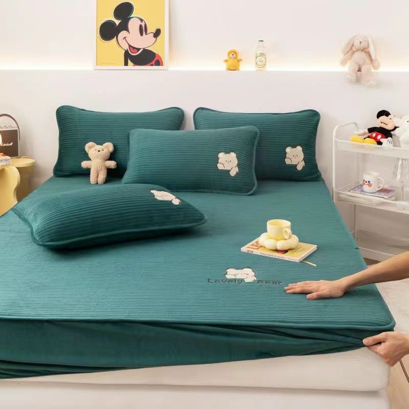 Ga gối nỉ nhung gấu Lovely bear hàng loại 1 mẫu mới 2022 siêu hot