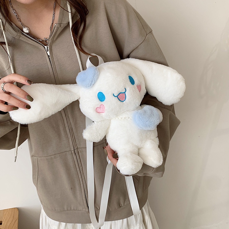 Ba Lô Đeo Chéo Đựng Điện Thoại Hình Chú Chó Cinnamon Nhồi Bông Dễ Thương Cho Nữ