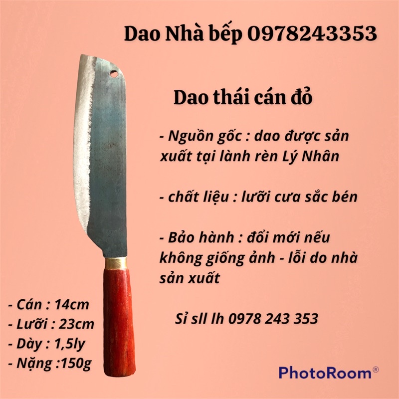 Dao thái cán đỏ - thái thịt - cắt rau củ