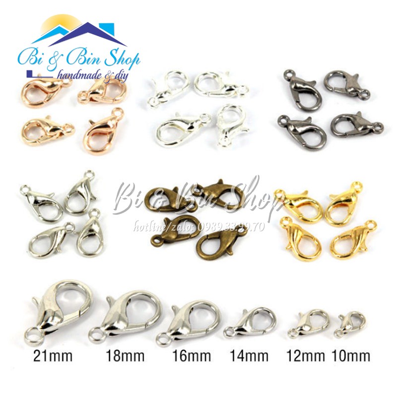 Sỉ 200 Cái Móc Càng Cua Làm Vòng Đeo Tay, Dây Chuyền, Làm Trang Sức Handmade