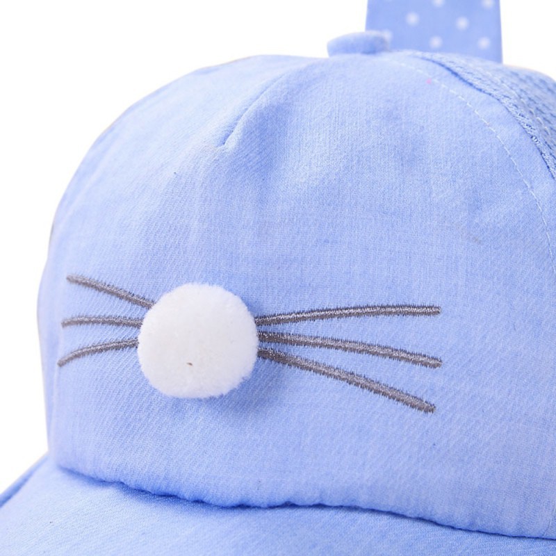 Mũ lưỡi trai tai mèo dễ thương cho bé trai và bé gái