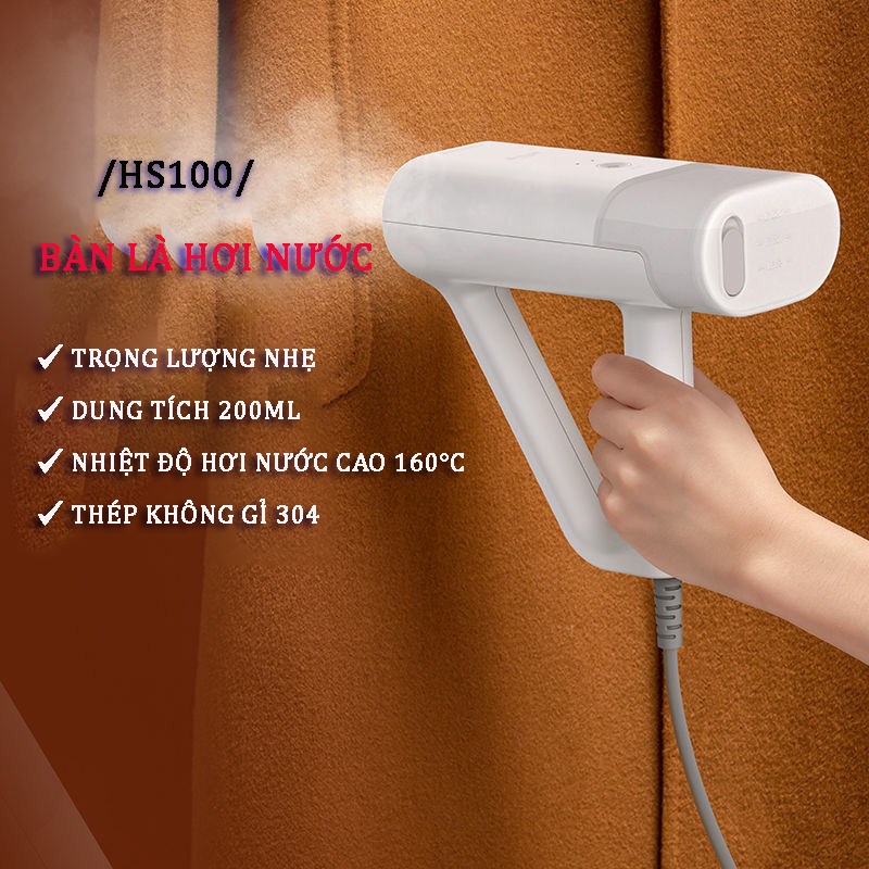 Bàn Là Hơi Nước Cầm Tay Xiaomi Deerma HS100, Công Suất 1000W, Bàn Ủi Hơi Nước