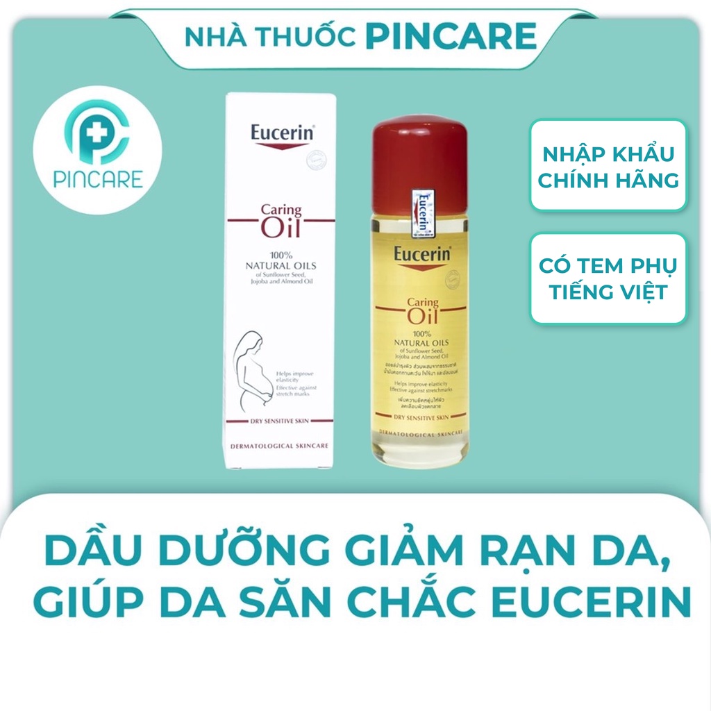 Dầu chống rạn da Eucerin Natural Caring Oil 125ml - Hàng chính hãng - Nhà thuốc PinCare