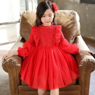 Freship váy ren đỏ