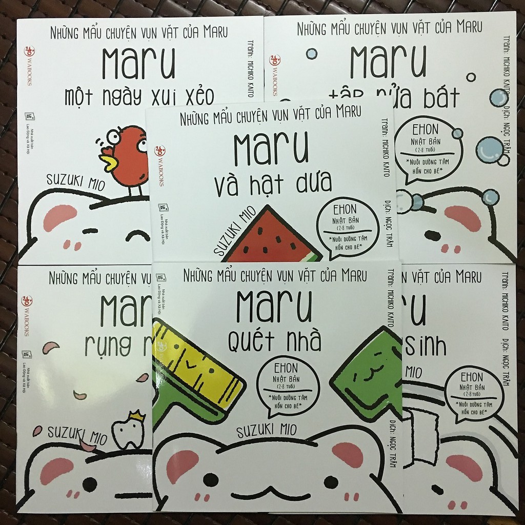 SÁCH - Những mẩu chuyện vụn vặt của Maru ( trọn bộ 6 cuốn) (2-8 tuổi) - Wabooks