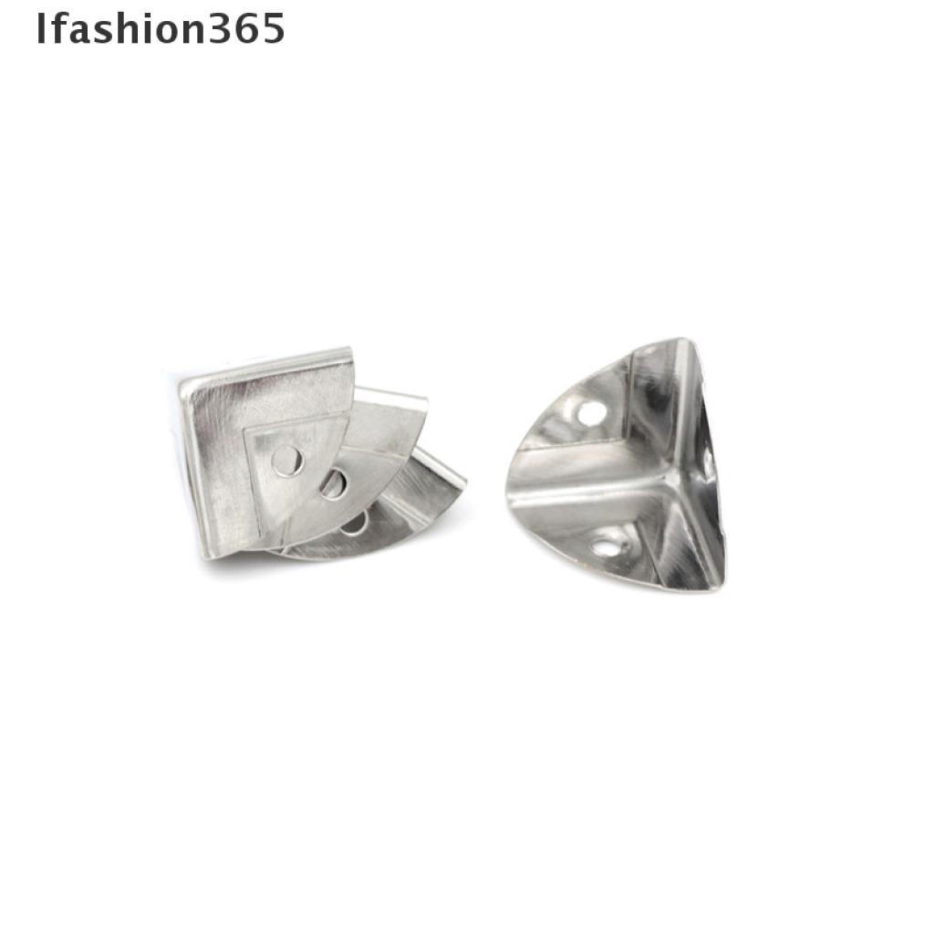 Set 4 khung kim loại màu bạc gắn góc bảo vệ hộp đựng đồ đa năng tiện lợi