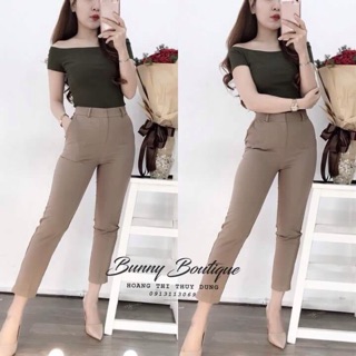  Quần baggy sạn khóa 