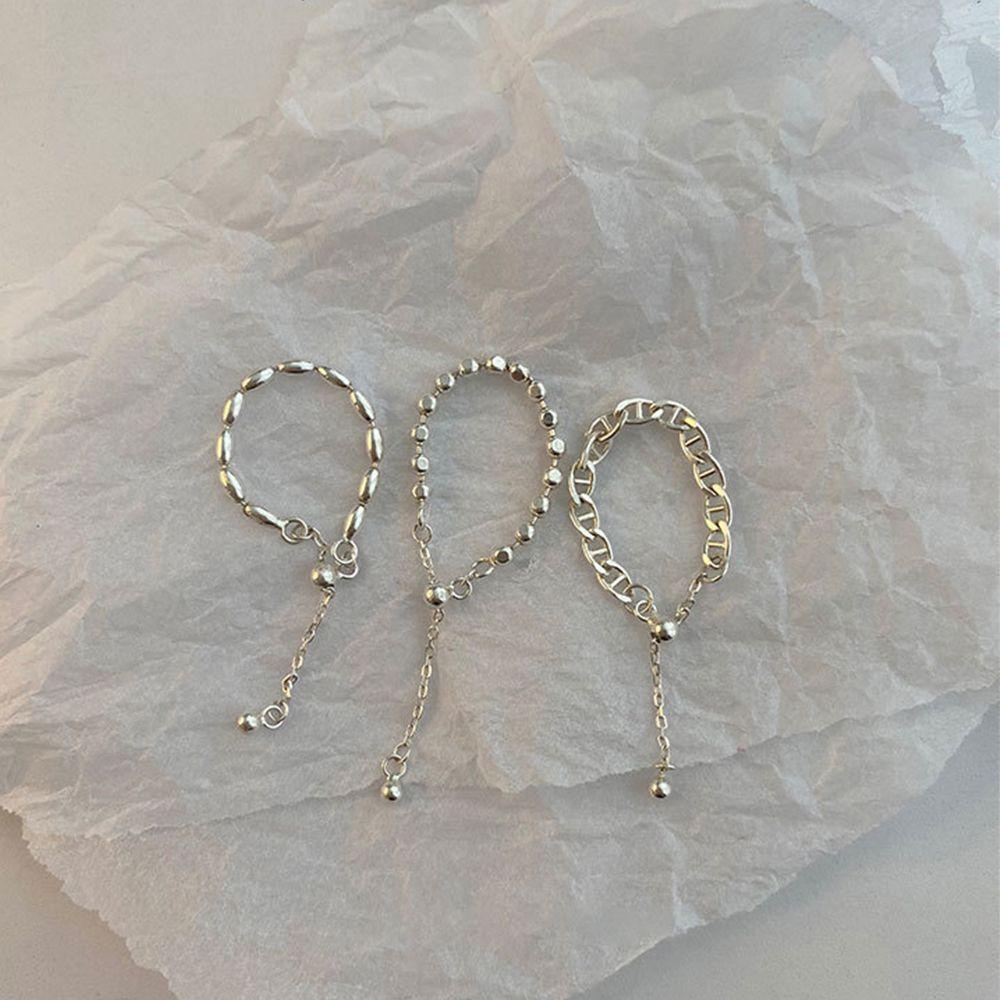 Nhẫn Hợp Kim Co Giãn Hình Hoa / Trái Tim Sáng Tạo Có Thể Điều Chỉnh Cho Nữ